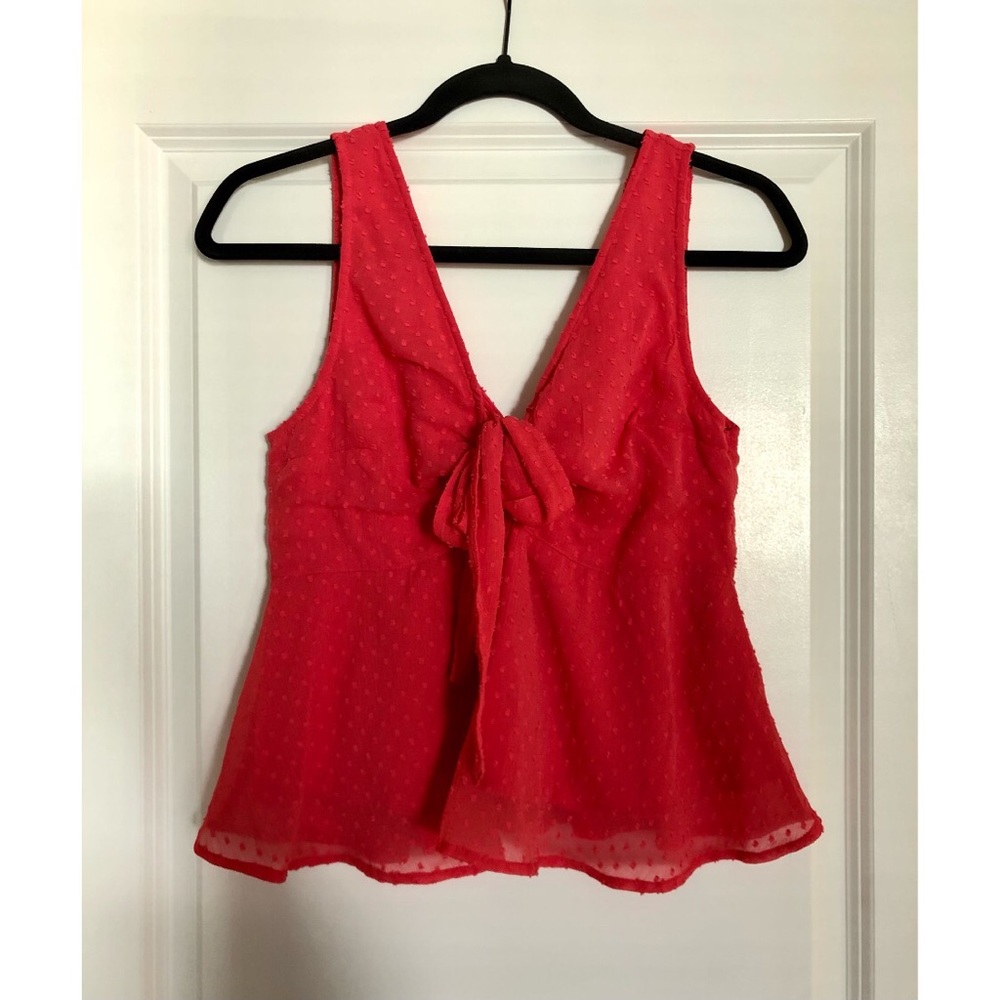 Abercrombie & Fitch Tie Front Tank Top